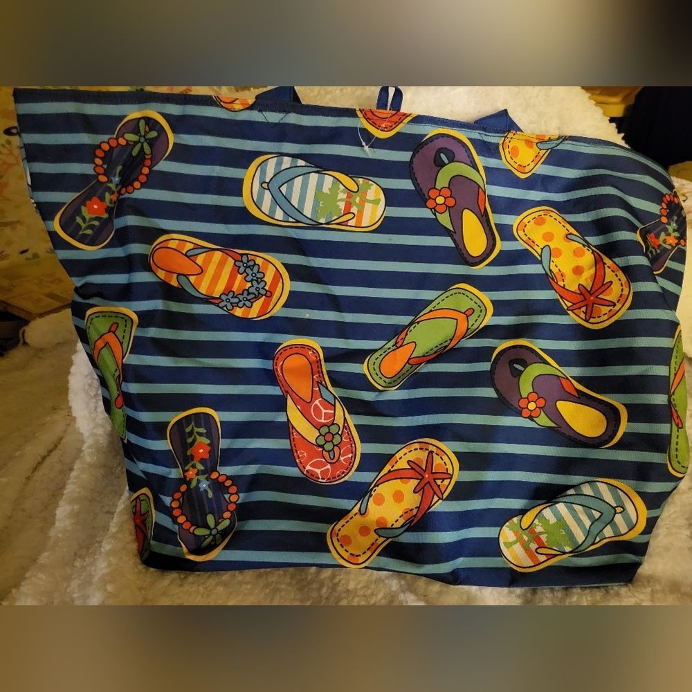 Cute flip flop tote bag